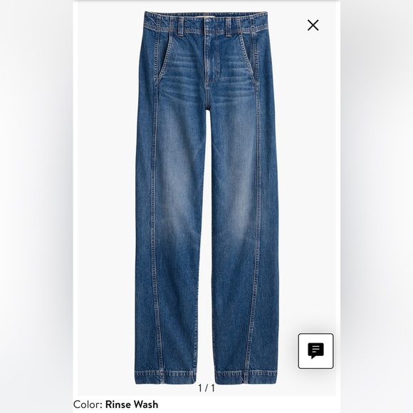 Madewell Tapered Denim Pants 29 Petite - Picture 1 of 4